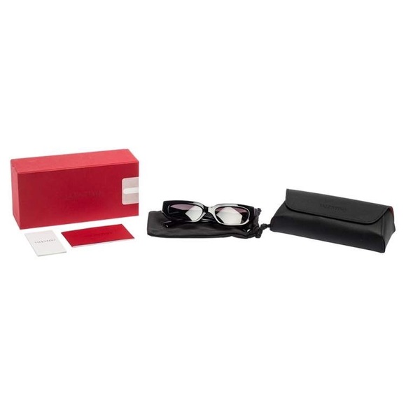 Valentino Black Acetate VA4080 VLogo Gradient Rectangular Sunglasses - Picture 12 of 14